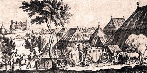 Рисунок шведского обоза