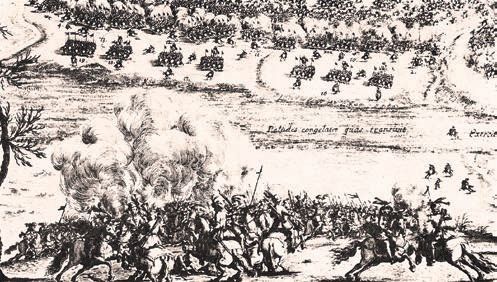 Бой польской и шведской конницы. С гравюры Э. Дальберга