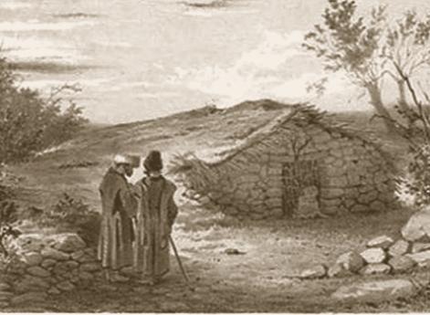 Землянка, в которой жил Петр Великий во время похода в 1722 году, близ Дербента.