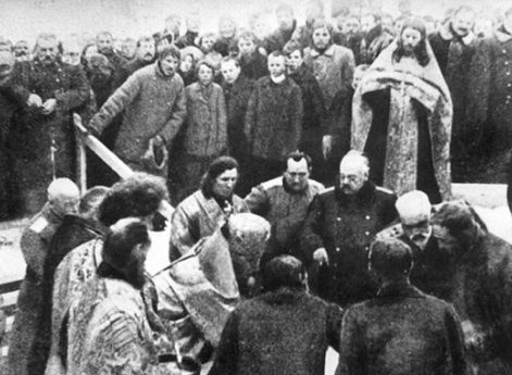 Закладка храма и города Романов-на-Мурмане. 4 октября 1916 года.