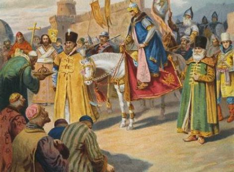 П.Коровин. Взятие Казани Иоанном Грозным. Вторая половина 19 века