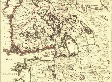 Театр военных действий русско-шведской войны 1741-1743 гг. Карта 1742 года