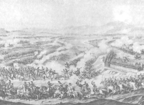 Поражение персиян при Елисаветполе. Литография Г. Беггрова по оригиналу В. Машкова. Конец 1820-х — начало 1830-х годов