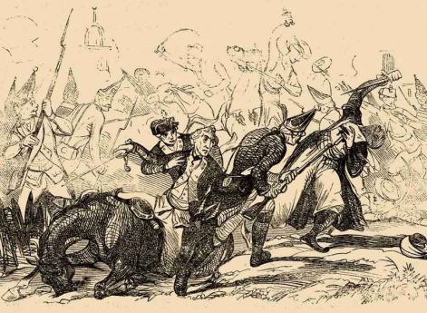 А. Коцебу. 1850-е гг. Ранение А.В. Суворова в сражении под Кинбурном.