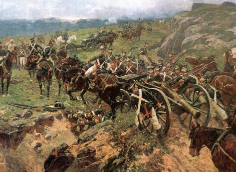 «Живой мост» – эпизод русско-персидской войны 1804-1813 гг. Ф.Рубо. 1898 год