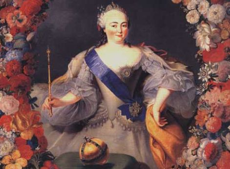Портрет императрицы Елизаветы Петровны. Г.К. Пренне. 1754 год. Государственная Третьяковская галерея, Москва
