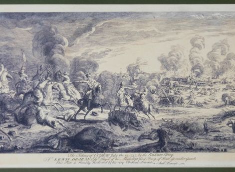 Осада Очакова в 1737 году. Гравюра XVIII века.