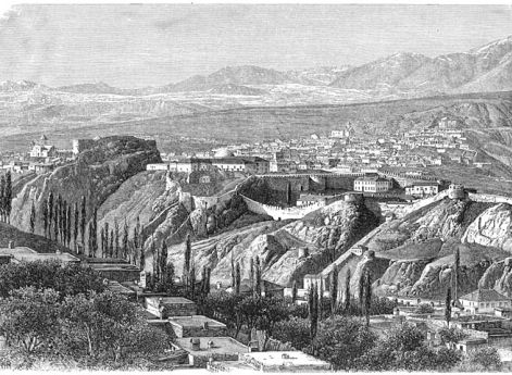 Панорама Ахалцехи. 1887 год