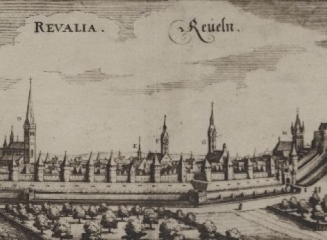 Ревель в XVII веке. Гравюра Адама Олеария