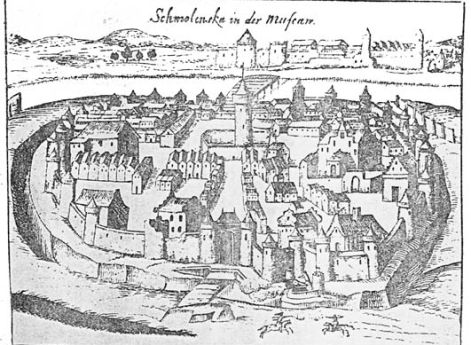 План г. Смоленска Г. Келлер. 1610 год.