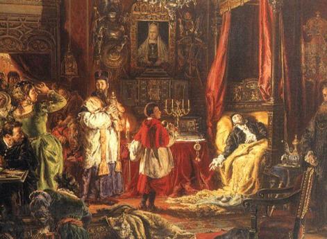 Смерть Сигизмунда II в Кнышине 6 июля 1572 г.