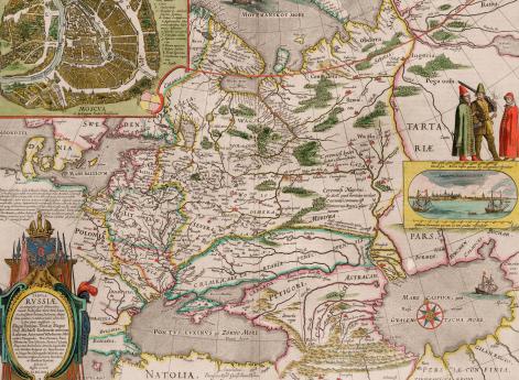 Карта России Гесселя Герритса (основанная на чертёже Фёдора Годунова)