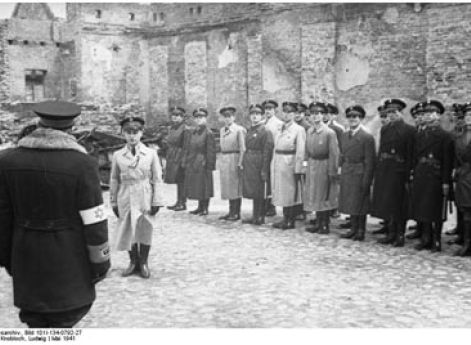 Еврейская полиция в Варшавском гетто. 1941 г.