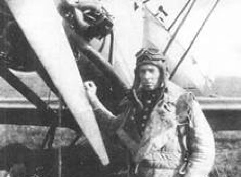 Датский лётчик у самолёта Fokker. 1930 г.