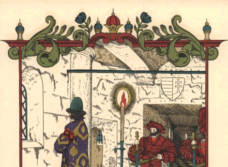 Стал думать король, как схватить царевича… Иллюстрация к книге