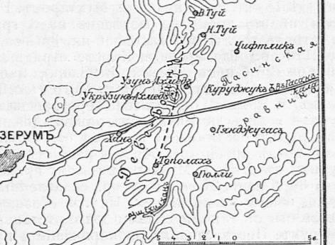 Горная гряда Деве-Бойну в районе Эрзерума, где произошел бой 23 октября 1877 года