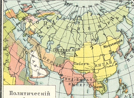 Карта Азии. Политический обзор