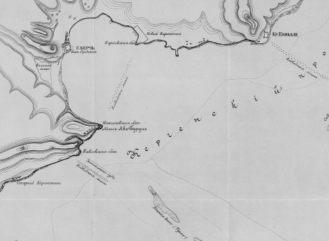 Карта Керченского пролива.