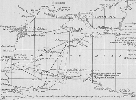 Схема № 11. Карта Черного и Азовского морей 1851.