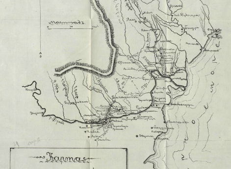 Карта театра войны России с Турцией