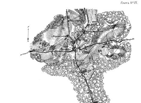 План отступления отряда Генерал-майора Полешки от Пржетице до соединения его с арьергардом при Вонсево 4 мая