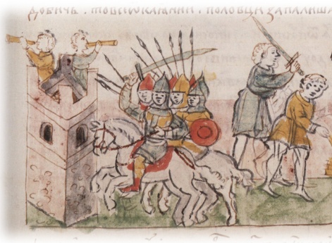 Нападение половецкого войска князя Боняка на Киев; поджог княжеских и монастырских строений.