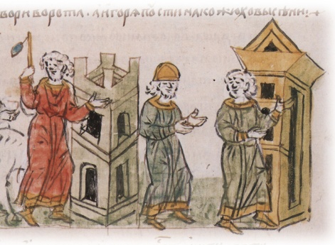 Попытка Владимира Мстиславича Городецкого укрыть князя-инока Игоря Ольговича у своей матери от расправы.