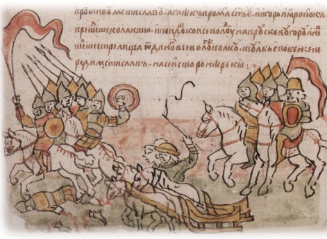 Переправа одного из отрядов Всеволода Юрьевича Владимирского через Колокшу и выступление против полков Глеба Ростиславича Рязанского.