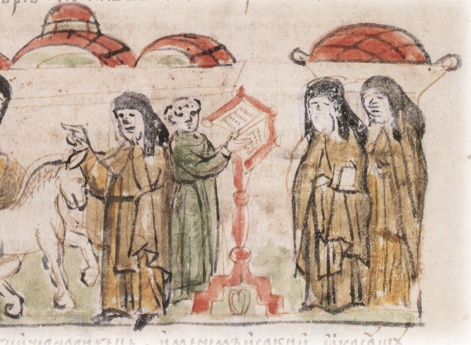 Видение старцу Матфею Прозорливому на богослужении нечистой силы — осла вместо игумена Никона.