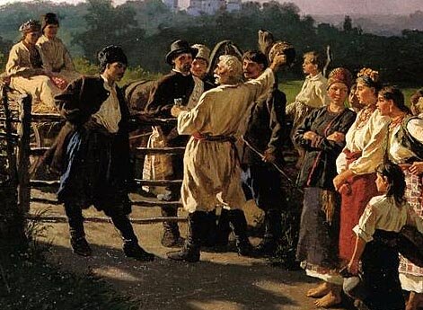 Свадьба в Малороссии. Давайте выкупа.