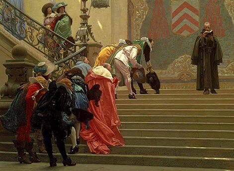 Вернувшись с мессы, отец Жозеф заставал у себя в прихожей толпу посетителей всех родов и состояний.