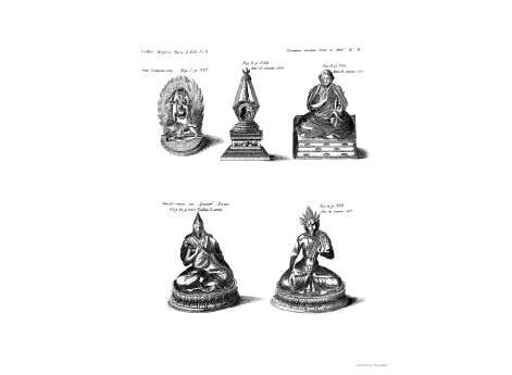 Том I. Таб.X.b  Фиг.7.стр.502. Фиг.8.стр.504. Фиг.9.стр.515. Фиг.10.стр.501. Далай-Лама. Фиг.*стр 497.