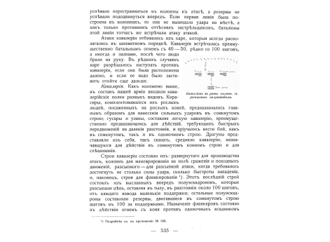 Батальон в ротной колонне с рассыпанными полувзводами.