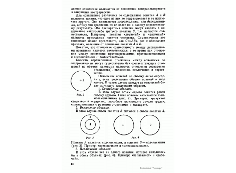 Рис.3.  Совпадение объемов понятий формальной логики.