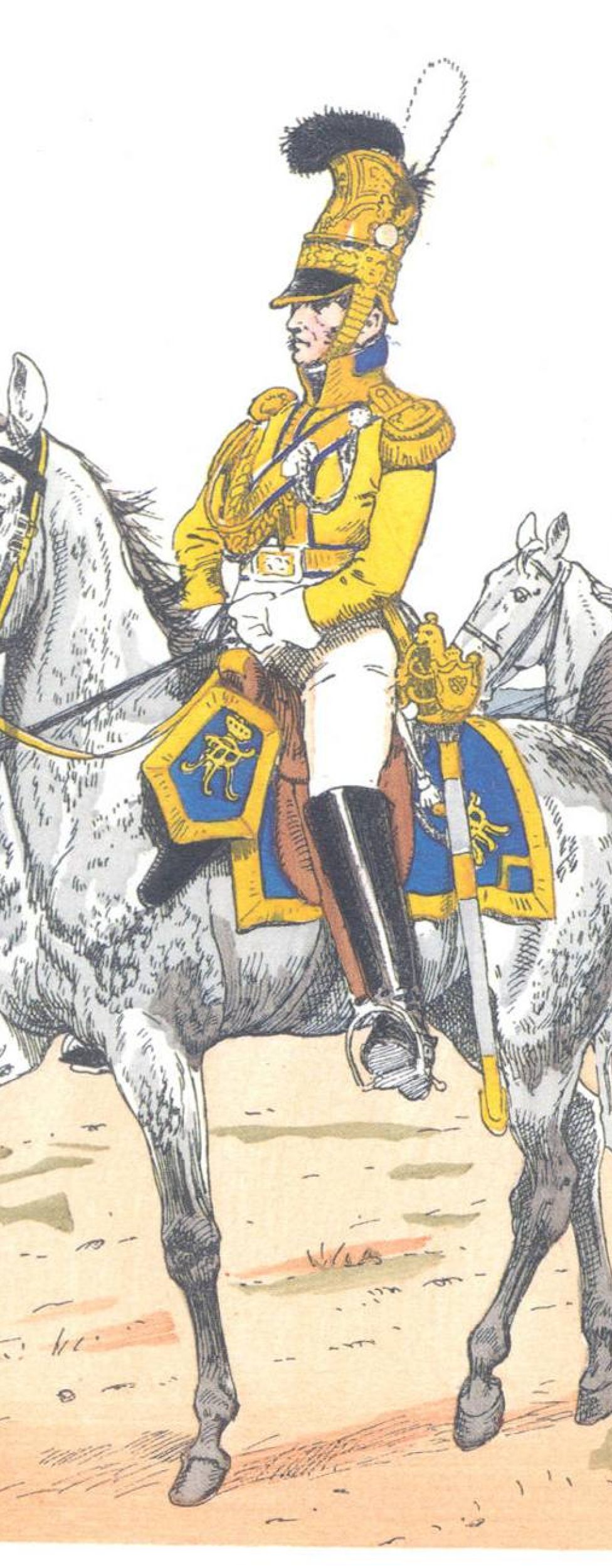 Саксония. Кирасирский полк Гард-дю-кор (1810)