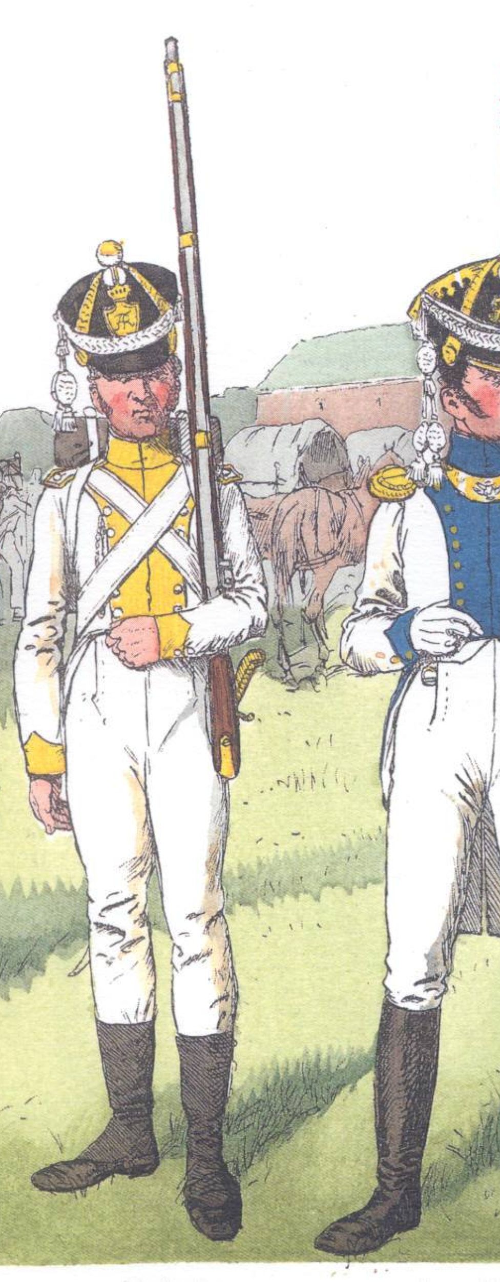 Саксония. Пехота (1810)