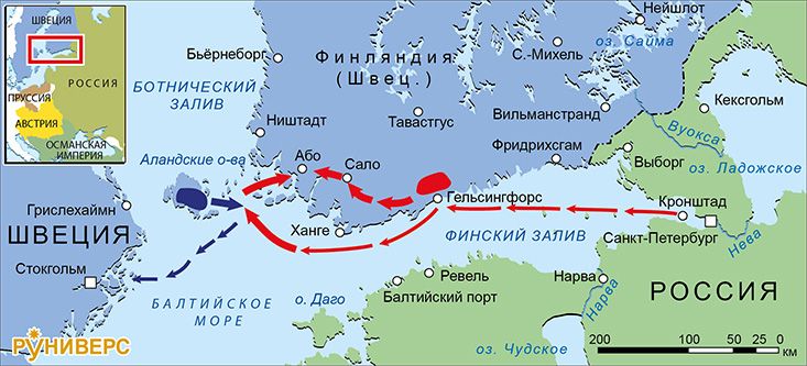 Русско-шведская война 1741-1743. Кампания на Балтийском море в 1743 г.
