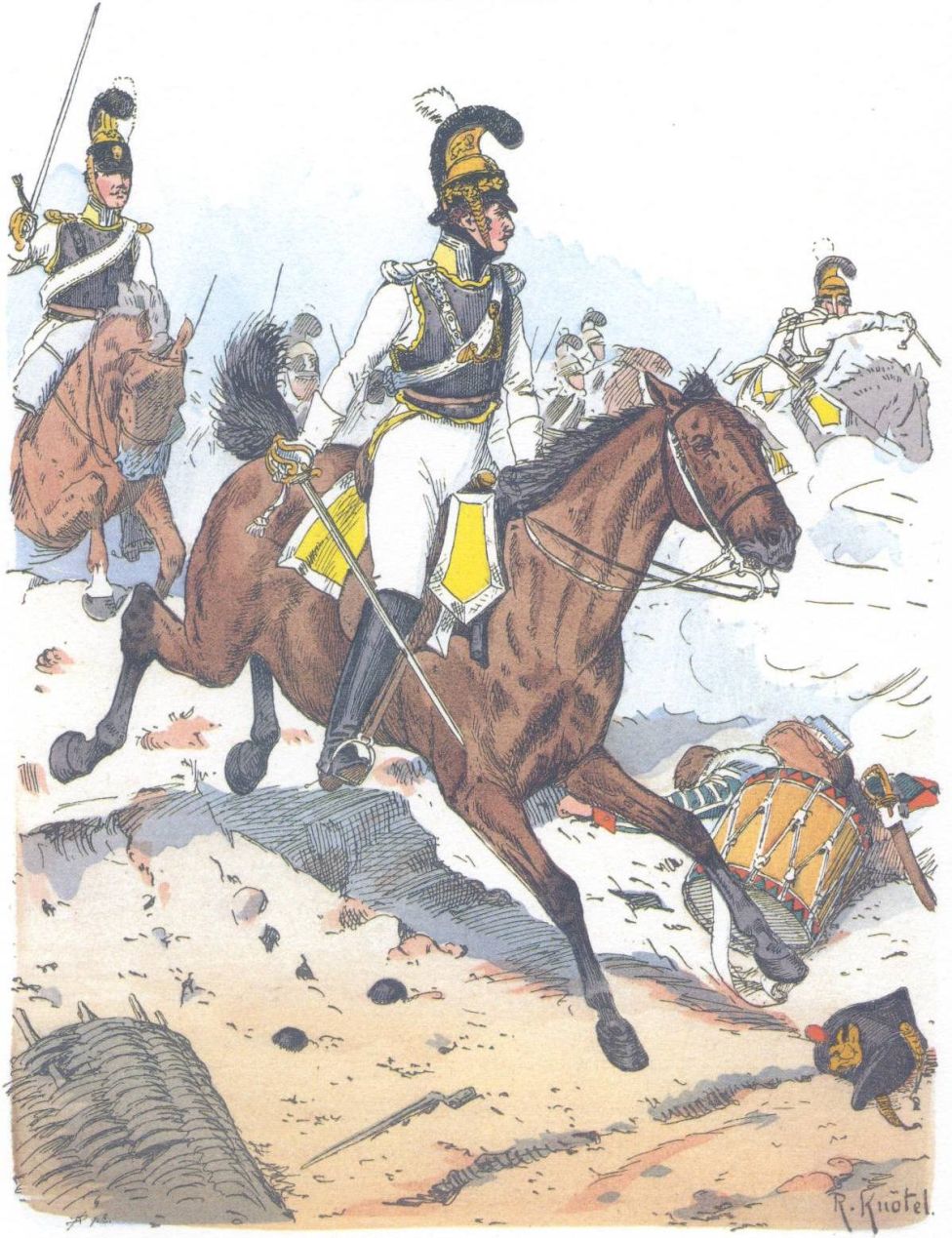 Саксония. Кирасирский полк фон Цастрова (1812)