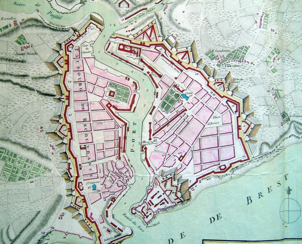 План Брестской военно-морской базы, 1779 год 
