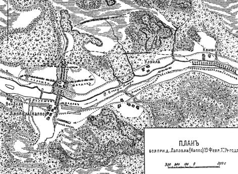 План боя при деревне Лаппола