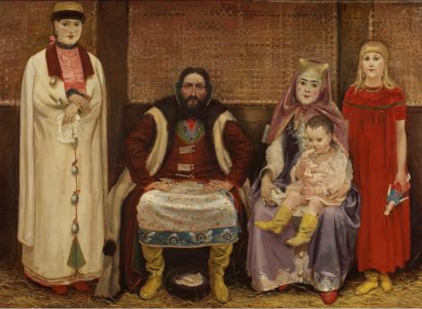 Семья купца в XVII веке.