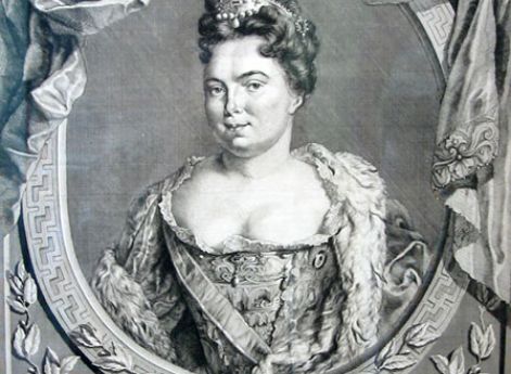 Екатерина Алексеевна. Гравюра К.де Мора.1724 год