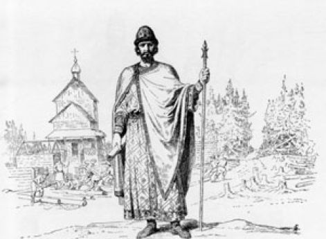 Юрий Долгорукий. Иллюстрация из альбома В.П.Верещагина «История Государства Российского в изображениях Державных его Правителей», 1890 год