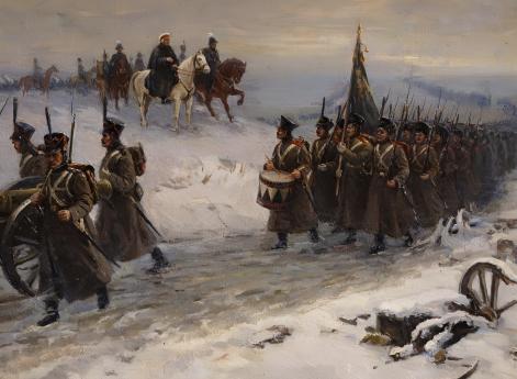 Переправа русской армии через Неман в декабре 1812 года