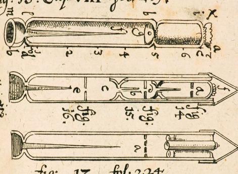 Чертежи ракет для осад крепостей XVII в.