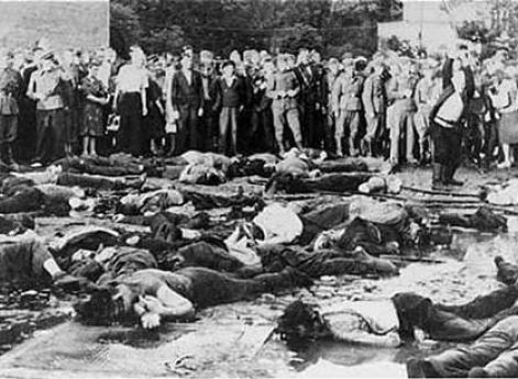 Евреи, убитые во время погрома в Каунасе 24 июня 1941 г.