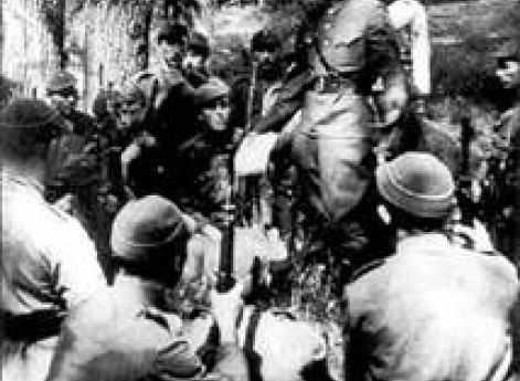 Красноармейцы-литовцы на политзанятиях. Май 1941 г.