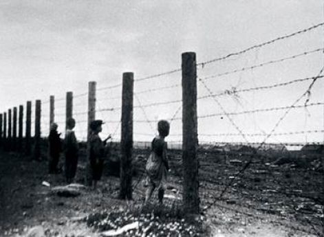 Русские дети в финском концлагере.