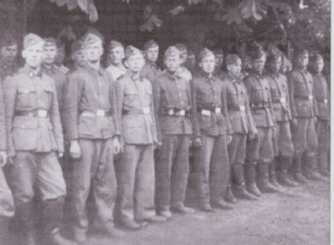 Финские добровольцы в учебном лагере Гросс-Борн. Июнь 1941 г.