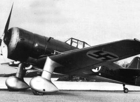 Голландский Fokker D.XXI на вооружении финских ВВС. 1936 г.